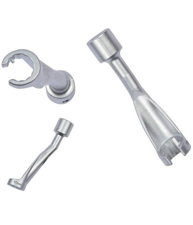 Set 3 Chiavi Aperte Per Raccordi Carburatori Iniettori 1/2" 14 17 19mm Fs-15663