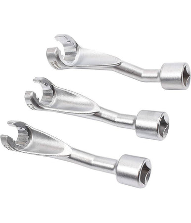 Set 3 Chiavi Aperte Per Raccordi Carburatori Iniettori 1/2" 14 17 19mm Fs-15663