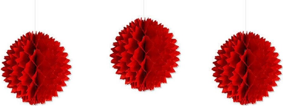 Set 3 Festoni Fiore Decorativi Rossi Carta Velina Decorazioni Addobbi Feste Casa, arredamento e bricolage > Prodotti per Feste > Festoni e Palloncini Trade Shop italia - Napoli, Commerciovirtuoso.it