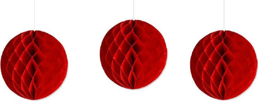 Set 3 Festoni Sfera Decorativi Rossi Carta Velina Decorazioni Addobbi Feste Casa, arredamento e bricolage > Prodotti per Feste > Festoni e Palloncini Trade Shop italia - Napoli, Commerciovirtuoso.it