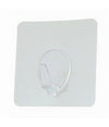 Set 3 Ganci Appendino Adesivi Parete Cucina Bagno Attaccapanni Trasparente 87760