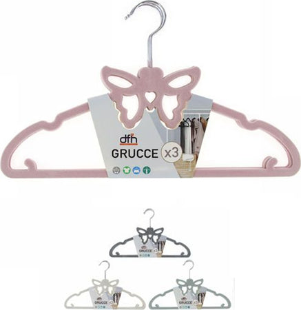 Set 3 Grucce Appendiabiti Fashion Farfalla Colorate Camicie Top Giacca Stampelle Casa e cucina/Organizzazione interni/Organizzazione guardaroba/Grucce e appendini/Grucce Trade Shop italia - Napoli, Commerciovirtuoso.it