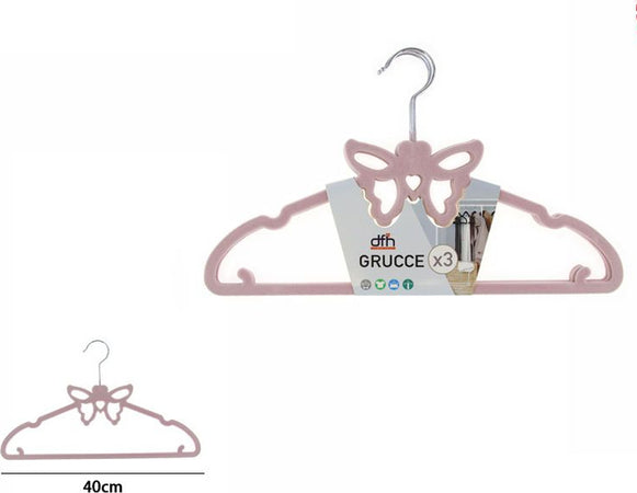 Set 3 Grucce Appendiabiti Fashion Farfalla Colorate Camicie Top Giacca Stampelle Casa e cucina/Organizzazione interni/Organizzazione guardaroba/Grucce e appendini/Grucce Trade Shop italia - Napoli, Commerciovirtuoso.it