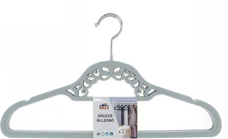 Set 3 Grucce Legno Appendiabiti Fashion Eleganti Colorate Shirt Camicie Giacche Casa e cucina/Organizzazione interni/Organizzazione guardaroba/Grucce e appendini/Grucce Trade Shop italia - Napoli, Commerciovirtuoso.it