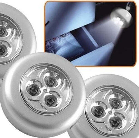 3 LAMPADINA LAMPADA 3 LED ADESIVA ARMADI CASSETTI 68mm  Trade Shop italia - Napoli, Commerciovirtuoso.it