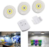 Set-3-Luci-Led-Cob-Illuminazione-Con-Telecomando-Faretto-Spot-Timer