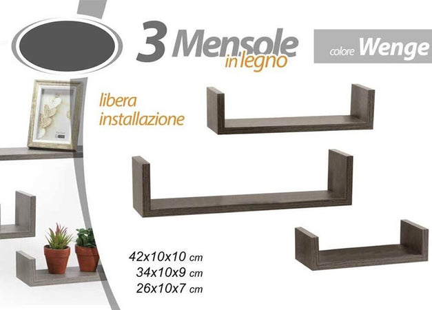 Set-3-Mensole-da-Parete-Moderne-Design-con-Bordi-Mensola-Scaffale-Legno-Wenghe