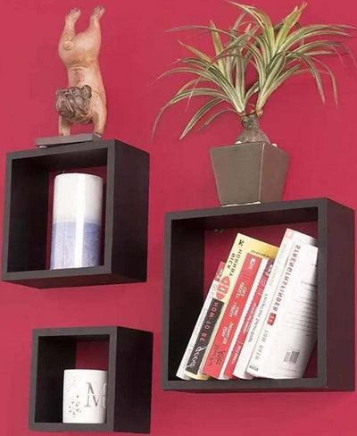 Set 3 Mensole Da Parete Moderne Design Cubo Mensola Scaffale In Legno Mdf Nero Casa e cucina/Organizzazione interni/Porta oggetti cassetti e scaffali/Mensole da muro Trade Shop italia - Napoli, Commerciovirtuoso.it