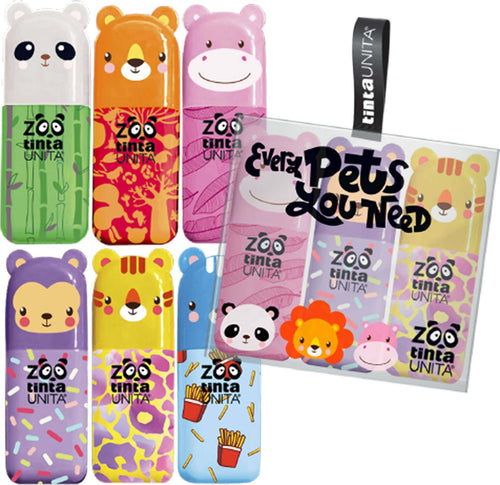 Set 3 Mini Evidenziatori Tinta Unita Zoo Cancelleria e prodotti per ufficio/Scuola e materiale didattico/Materiale scolastico/Set scolastici Cartoleria Deja Vu - Crotone, Commerciovirtuoso.it