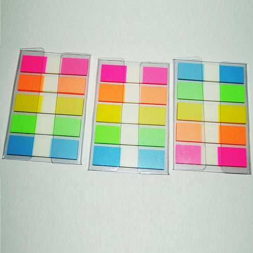 Set 3 Pacchi Linguette Segna Pagina Autoadesive Auto Adesive Adesivi 1.2x4.5cm Cancelleria e prodotti per ufficio/Carta blocchi e quaderni/Blocchi appunti taccuini e diari/Blocchetti memo adesivi Trade Shop italia - Napoli, Commerciovirtuoso.it