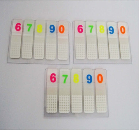 Set 3 Pacchi Linguette Segna Pagina Numeri Autoadesive Memo Removibili 1,2x4,5 Cancelleria e prodotti per ufficio/Archivio ufficio e accessori per scrivania/Etichette divisori per schedario e timbri/Segnapagina adesivi Trade Shop italia - Napoli, Commerciovirtuoso.it