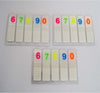 Set 3 Pacchi Linguette Segna Pagina Numeri Autoadesive Memo Removibili 1,2x4,5 Cancelleria e prodotti per ufficio/Archivio ufficio e accessori per scrivania/Etichette divisori per schedario e timbri/Segnapagina adesivi Trade Shop italia - Napoli, Commerciovirtuoso.it