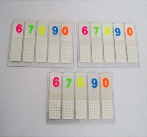 Set 3 Pacchi Linguette Segna Pagina Numeri Autoadesive Memo Removibili 1,2x4,5 Cancelleria e prodotti per ufficio/Archivio ufficio e accessori per scrivania/Etichette divisori per schedario e timbri/Segnapagina adesivi Trade Shop italia - Napoli, Commerciovirtuoso.it