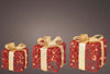 Set 3 pacchi regalo in resina luminoso color oro e rosso per uso interno ed esterno Casa e cucina/Decorazioni per interni/Addobbi e decorazioni per ricorrenze/Decorazioni natalizie/Luci natalizie/Catene luminose per esterni MagiediNatale.it - Altamura, Commerciovirtuoso.it