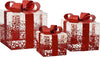 Set 3 pacchi regalo in resina luminoso color rosso e bianco per uso interno ed esterno Casa e cucina/Decorazioni per interni/Addobbi e decorazioni per ricorrenze/Decorazioni natalizie/Luci natalizie/Catene luminose per esterni MagiediNatale.it - Altamura, Commerciovirtuoso.it