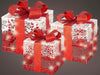 Set 3 pacchi regalo in resina luminoso color rosso e bianco per uso interno ed esterno Casa e cucina/Decorazioni per interni/Addobbi e decorazioni per ricorrenze/Decorazioni natalizie/Luci natalizie/Catene luminose per esterni MagiediNatale.it - Altamura, Commerciovirtuoso.it