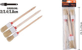 Set 3 Pennelli A Testa Tonda Setole Naturali Per Pittura Varie Dimensioni 90299 Fai da te/Pitture trattamenti per pareti e utensili/Strumenti e attrezzi per verniciatura/Applicazione colore/Pennelli/Pennellesse Trade Shop italia - Napoli, Commerciovirtuoso.it