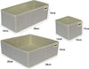 Set 3 Pezzi Contenitore Scatola Organizer Salvaspazio Per Cassetti Armadi 59456 Casa, arredamento e bricolage > Soluzioni salvaspazio > Scatole per Biancheria Trade Shop italia - Napoli, Commerciovirtuoso.it