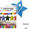 Set 3 Pezzi Festoni Carta Stelle 3 Metri Stella Colorati Bandierine Feste Casa, arredamento e bricolage > Prodotti per Feste > Festoni e Palloncini Trade Shop italia - Napoli, Commerciovirtuoso.it