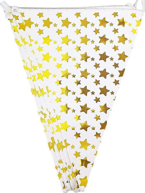 Set 3 Pezzi Festoni Stelle Oro Feste Party 16 Bandierine 4.8m Ciascuno Casa, arredamento e bricolage > Prodotti per Feste Trade Shop italia - Napoli, Commerciovirtuoso.it