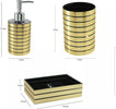 SET-3-PEZZI-KIT-PORTA-SAPONE-LIQUIDO-SAPONETTA-SPAZZOLINI-ACCIAIO-DORATO-BAGNO