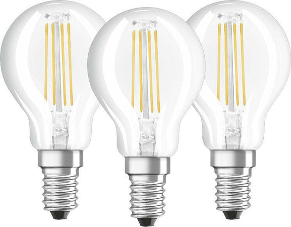 SET 3 PEZZI LAMPADINE LED GLOBO BASSO CONSUMO 4W E14 4000K LUCE NATURALE OSRAM Illuminazione/Lampadine/Lampadine a LED Trade Shop italia - Napoli, Commerciovirtuoso.it