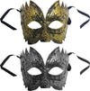 Set 3 Pezzi Maschera Mascherina Veneziana Oro Argento Principe Re Carnevale Moda/Abbigliamento specifico/Costumi e accessori/Accessori/Adulti/Maschere Trade Shop italia - Napoli, Commerciovirtuoso.it