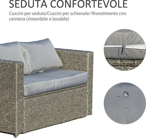 Set-3-Pezzi-Mobili-da-Giardino-con-2-Divani-con-Cuscini-e-1-Tavolo-in-Rattan-PE,-Salotto-da-Esterno-Grigio-Nero--863-075