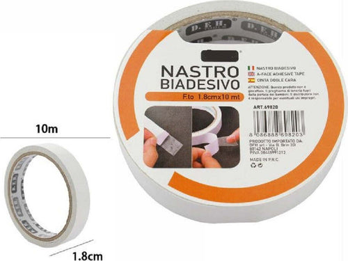 Set 3 Pezzi Nastri Nastro Biadesivo Super Resistente 1.8 Cm X 10 Metri 69820 Fai da te/Ferramenta/Adesivi e sigillanti/Nastro adesivo/Nastro di montaggio Trade Shop italia - Napoli, Commerciovirtuoso.it