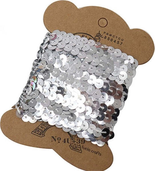 Set-3-Pezzi-Nastro-Paillettes-Argento-3-Metri-Cc6823-Fascia-Glitter-Cucito-Sarta
