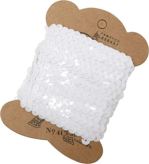 Set-3-Pezzi-Nastro-Paillettes-Bianco-3-Metri-Cc6826-Fascia-Glitter-Cucito-Sarta