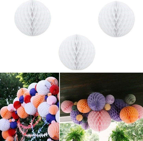 Set 3 Pezzi Pendente Pon Pon Bianco Palla Addobbo In Carta 25 Cm Lanterna Casa, arredamento e bricolage > Prodotti per Feste > Festoni e Palloncini Trade Shop italia - Napoli, Commerciovirtuoso.it