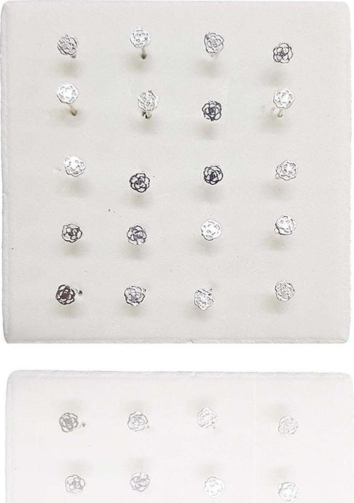Set 3 Pezzi Piercing Orecchini Naso 2.5 Mm Rosa Rosellina Argento 925 Sterling Moda/Bijoux a piccoli prezzi/Gioielli per il corpo/Piercing/Piercing a bottone Trade Shop italia - Napoli, Commerciovirtuoso.it