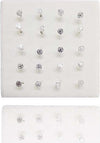 Set-3-Pezzi-Piercing-Orecchini-Naso-2.5-Mm-Rosa-Rosellina-Argento-925-Sterling