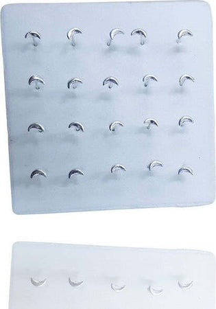 Set-3-Pezzi-Piercing-Orecchini-Naso-3-Mm-Luna-Mezza-Argento-925-Sterling