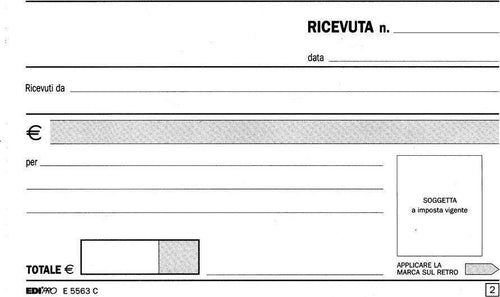 SET 3 PEZZI RICEVUTE GENERICHE 13020 17X12CM 50X2 AUTOCOPIANTE CONTABILITA' Cancelleria e prodotti per ufficio/Archivio ufficio e accessori per scrivania/Modulistica e conservazione registri/Moduli ricevute e fatture fiscali Trade Shop italia - Napoli, Commerciovirtuoso.it