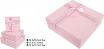 Set 3 Pezzi Scatole Box Per Regali Varie Misure Quadrate Rosa Con Fiocco 69346 Casa e cucina/Hobby creativi/Articoli per confezioni regalo/Scatole da regalo Trade Shop italia - Napoli, Commerciovirtuoso.it