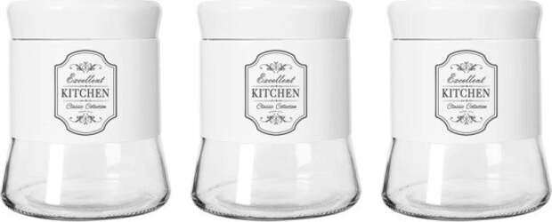 Set-3-Pezzi-Tris-Barattoli-In-Vetro-Latta-Contenitori-14-Cm-Colore-Bianco-703244