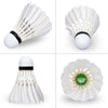 Set-3-Pezzi-Volano-Lento-Volani-Palline-Per-Gioco-Badminton-Colore-Bianco