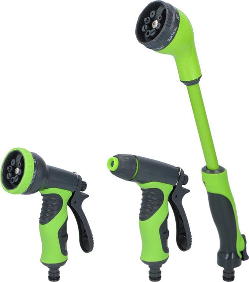 Set-3-Pistole-per-Tubo-da-Giardino-Pompa-Acqua-Pistola-8-Funzioni-+-Braccio