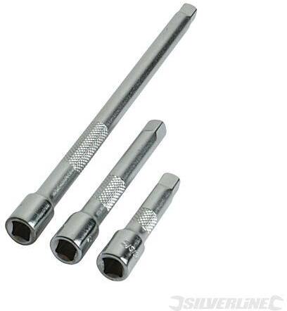 Set 3 prolunghe Silverline per cricchetto da 1/4 in acciaio 50 75 150 mm Prezzo
