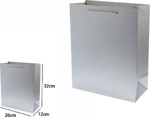 Set 3 Pz Buste Borsa Regalo Sacchetti 32x26x12cm 69912 Grigio Con Manico Cordino Casa, arredamento e bricolage > Prodotti per Feste Trade Shop italia - Napoli, Commerciovirtuoso.it