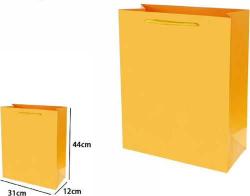 Set 3 Pz Buste Borsa Regalo Sacchetti 44x31x12cm 69917 Giallo Con Manico Cordino Casa, arredamento e bricolage > Prodotti per Feste Trade Shop italia - Napoli, Commerciovirtuoso.it