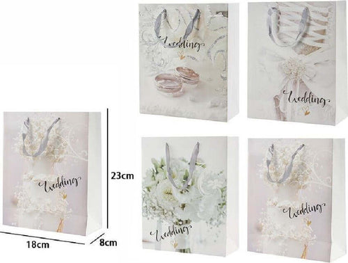 Set 3 Pz Buste Busta Regalo 18x23x8cm Scritta Wedding Per Nozze Matrimonio 67742 Casa e cucina/Hobby creativi/Articoli per confezioni regalo/Sacchetti da regalo Trade Shop italia - Napoli, Commerciovirtuoso.it
