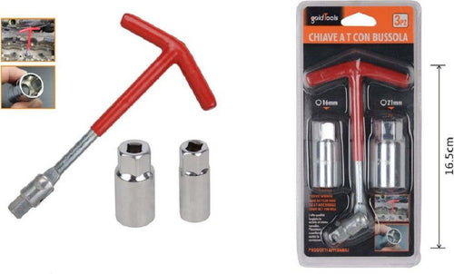 Set 3 Pz Chiave A T Con Snodo Con Doppia Bussola Svita Candele 16 ? 21 Mm 91636 Auto e Moto/Attrezzi per veicoli/Attrezzi e attrezzatura per motore/Chiavi candelette Trade Shop italia - Napoli, Commerciovirtuoso.it