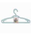 Set 3 Pz Grucce Plastica Stampelle Appendi Abiti Pantaloni Giacche Azzurro 79332