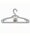 Set 3 Pz Grucce Plastica Stampelle Appendi Abiti Pantaloni Giacche Grigio 79330