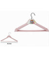 Set 3 Pz Grucce Stampelle In Plastica Appendiabiti Vestiti Pantaloni Rosa 79318