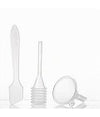Set 3 Pz Mini Imbuto Contagocce Spatola Kit Da Viaggio Accessori Strumenti 79372