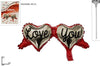 Set 3 Pz Palloncino 2 Cuori I Love You Pallone Bacchetta Addobbo San Valentino Casa e cucina/Hobby creativi/Materiali per hobby creativi/Forniture per feste/Articoli per feste e compleanni per adulti/Decorazioni/Palloncini Trade Shop italia - Napoli, Commerciovirtuoso.it
